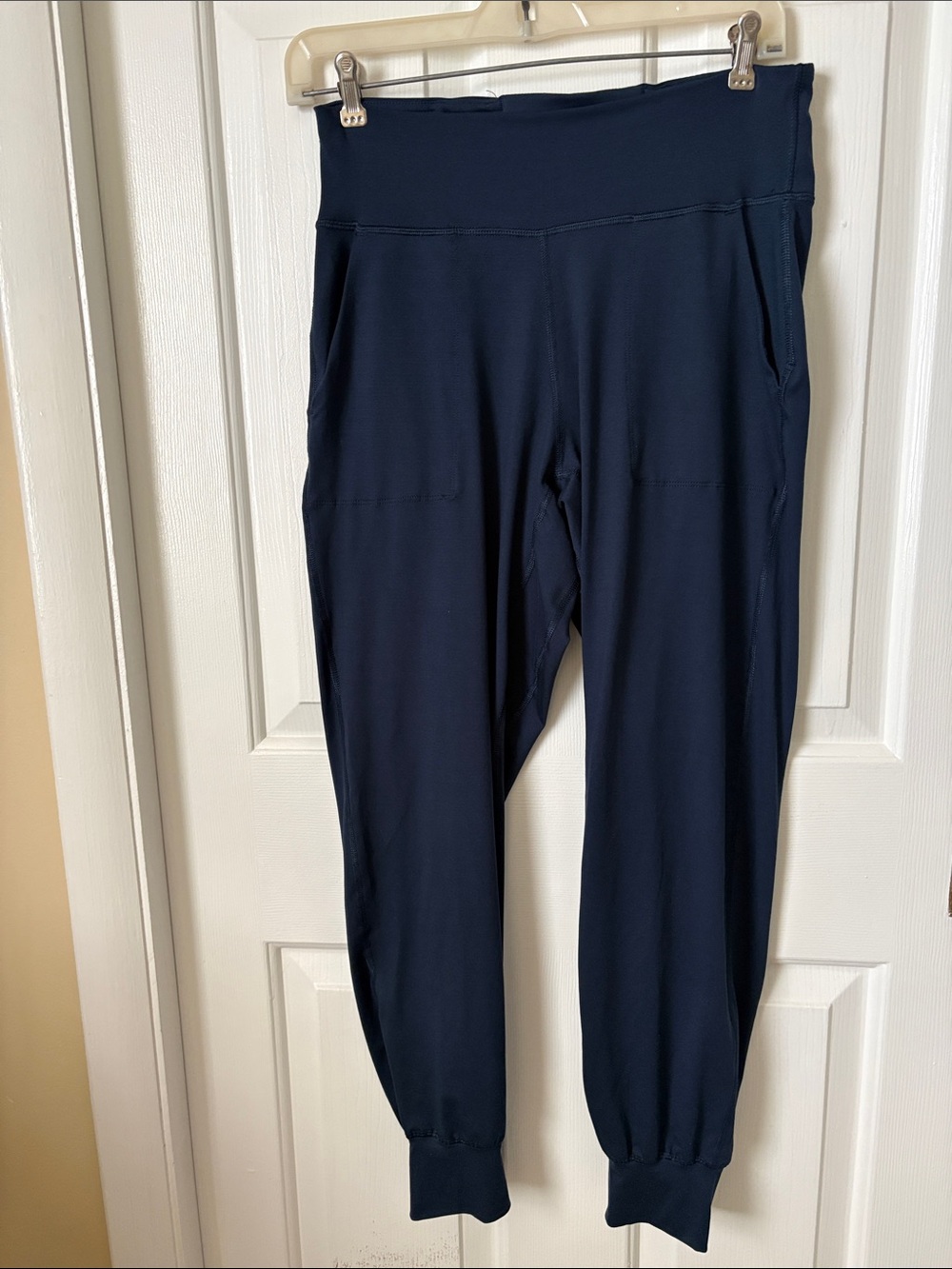 Navy High-Waist Jogger Leggings